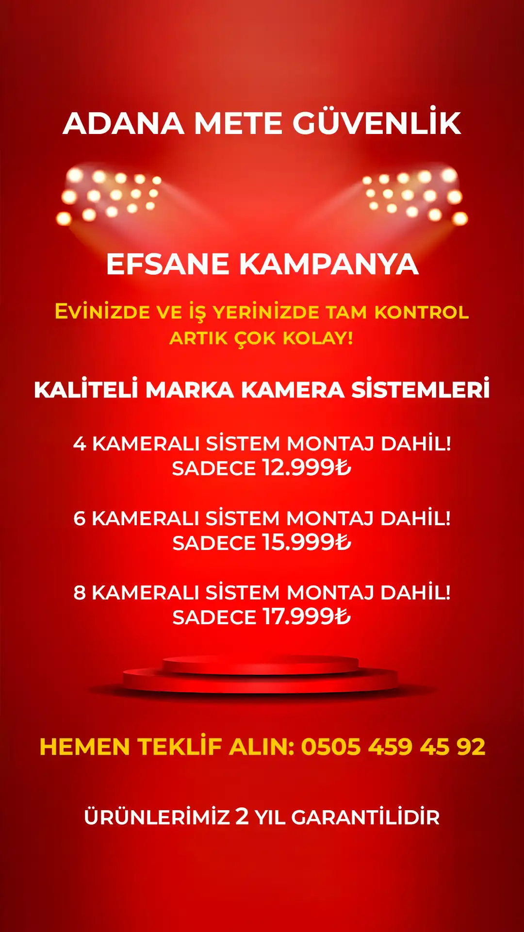 Adana Kamera Sistemi fiyat
