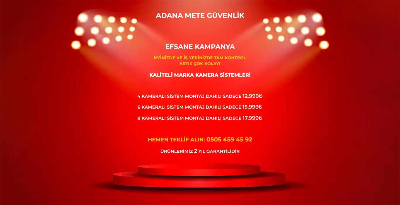 Adana Kamera Sistemi fiyat